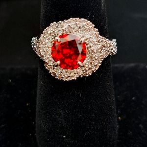 NEW RUBY RING BOMB RING SIZE 8